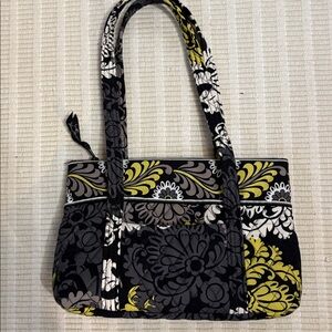 Vera Bradley Black and Yellow Floral Bag